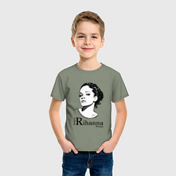Футболка хлопковая детская Рианна, цвет: авокадо — фото 2