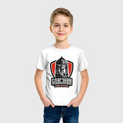 Футболка хлопковая детская Помни свои корни, цвет: белый — фото 2
