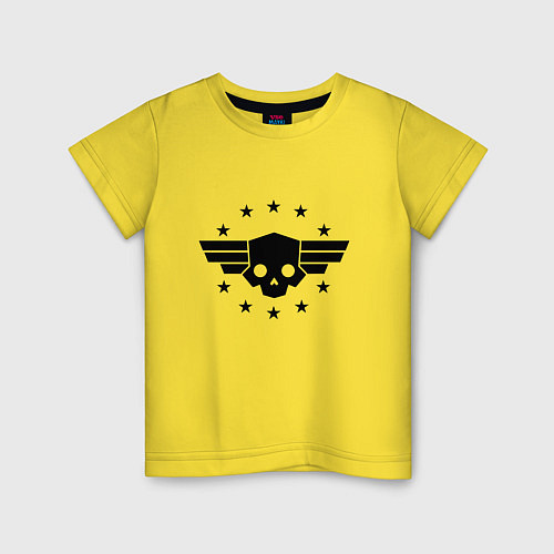 Детская футболка Helldivers 2: Stars Logo / Желтый – фото 1