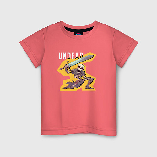 Детская футболка Нежеланно бессмертный авантюрист / Коралловый – фото 1