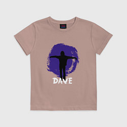 Футболка хлопковая детская Depeche Mode - Dave in devotional tour, цвет: пыльно-розовый