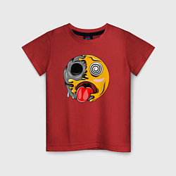 Футболка хлопковая детская Гипносмайл emoji, цвет: красный