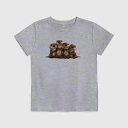 Детская футболка Мультяшные бобры