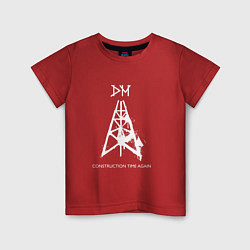 Футболка хлопковая детская Depeche Mode - cta album, цвет: красный