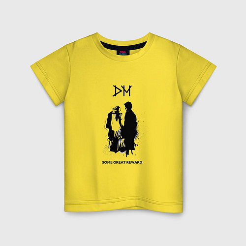 Детская футболка Depeche Mode - some great reward box / Желтый – фото 1