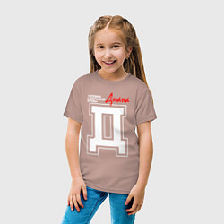 Футболка хлопковая детская Диана - человек с большой буквы, цвет: пыльно-розовый — фото 2