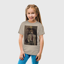 Футболка хлопковая детская Тетрадь смерти Лайт Ягами, цвет: миндальный — фото 2