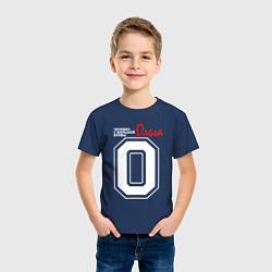 Футболка хлопковая детская Ольга человек с большой буквы, цвет: тёмно-синий — фото 2