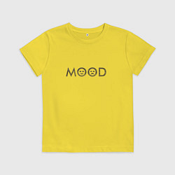 Футболка хлопковая детская Mood, цвет: желтый