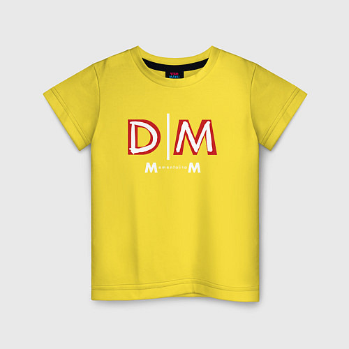 Детская футболка Depeche Mode - Memento Mori logo new / Желтый – фото 1