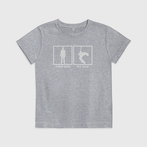 Детская футболка Rock dad / Меланж – фото 1