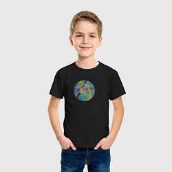 Футболка хлопковая детская Магия каллиграфия, цвет: черный — фото 2