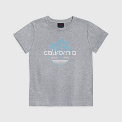 Футболка хлопковая детская California beach, цвет: меланж