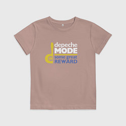 Футболка хлопковая детская Deepche Mode - Some great reward, цвет: пыльно-розовый