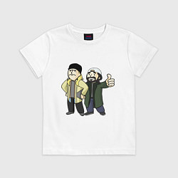 Футболка хлопковая детская Vault Jay and silent Bob, цвет: белый