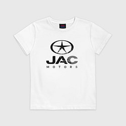 Футболка хлопковая детская Jac - logo, цвет: белый