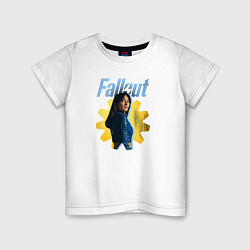 Футболка хлопковая детская Lucy - Fallout, цвет: белый