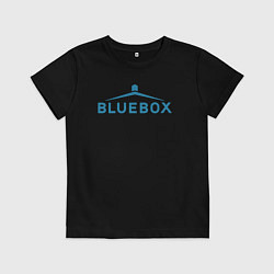 Футболка хлопковая детская Доктор Кто Bluebox, цвет: черный