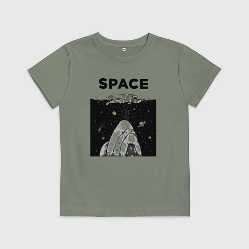Детская футболка Морской космос / Авокадо – фото 1