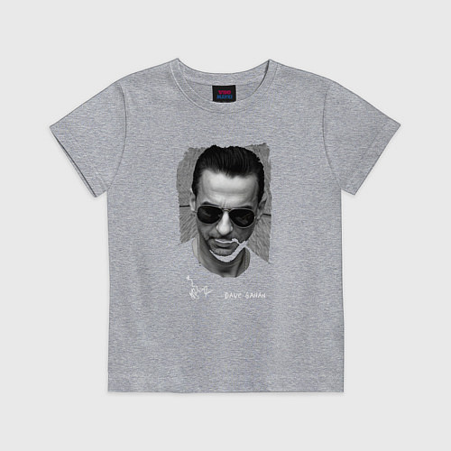 Детская футболка Depeche Mode - Dave Gahan face / Меланж – фото 1