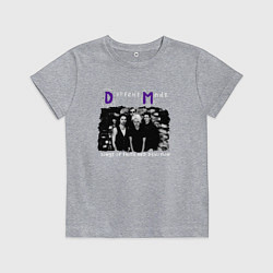 Футболка хлопковая детская Depeche Mode - Sofad band era, цвет: меланж
