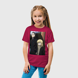 Футболка хлопковая детская Гидо Ашаф, цвет: маджента — фото 2