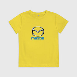 Футболка хлопковая детская Mazda sport brend, цвет: желтый