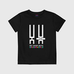 Футболка хлопковая детская Pet Shop Boys - Dreamworld, цвет: черный
