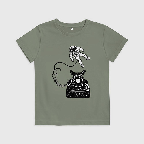 Детская футболка Космический телефон / Авокадо – фото 1