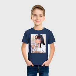 Футболка хлопковая детская Не издевайся, Нагаторо Хаясэ, цвет: тёмно-синий — фото 2