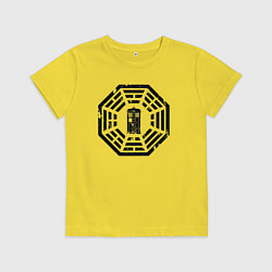 Футболка хлопковая детская Tardis dharma, цвет: желтый