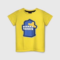 Футболка хлопковая детская Tardis buenas, цвет: желтый