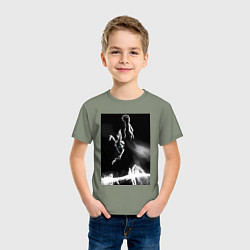 Футболка хлопковая детская Моя геройская академия Всемогущий, цвет: авокадо — фото 2