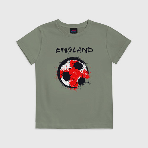 Детская футболка Football England / Авокадо – фото 1