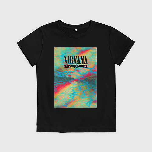 Детская футболка Nirvana nevermind album / Черный – фото 1