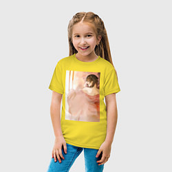 Футболка хлопковая детская Монолог фармацевта Маомао арт, цвет: желтый — фото 2