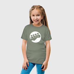 Футболка хлопковая детская Голова бас-гитары, цвет: авокадо — фото 2