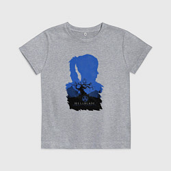 Футболка хлопковая детская Hellblade - Senua, цвет: меланж