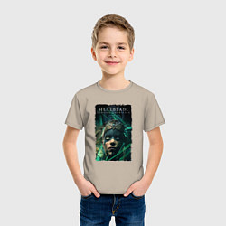 Футболка хлопковая детская Senua - Game Hellblade, цвет: миндальный — фото 2