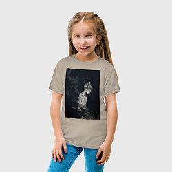 Футболка хлопковая детская Чёрный клевер Аста антимаг, цвет: миндальный — фото 2