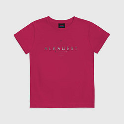 Футболка хлопковая детская Alkahest loogo, цвет: маджента