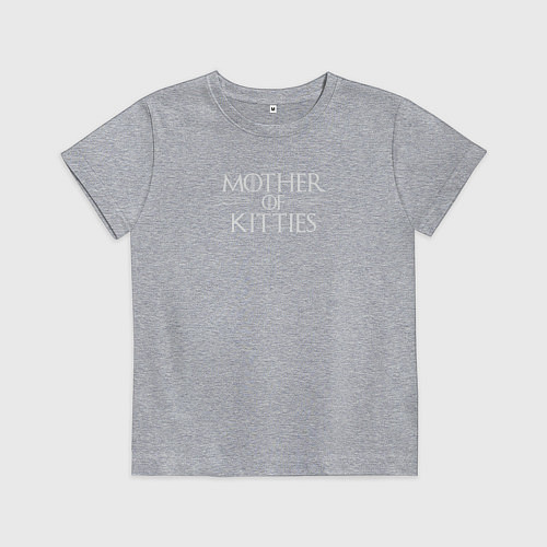 Детская футболка Мамуля котиков / Меланж – фото 1