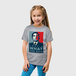 Футболка хлопковая детская Thats what she said - the office, цвет: меланж — фото 2