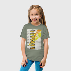 Футболка хлопковая детская Lamborghini эволюция, цвет: авокадо — фото 2