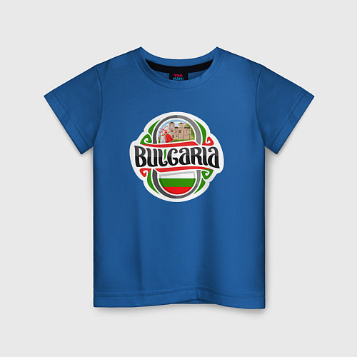 Детская футболка Моя Болгария / Синий – фото 1