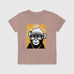 Детская футболка Обезьяна и очки