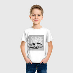 Футболка хлопковая детская Lexus автомобиль, цвет: белый — фото 2