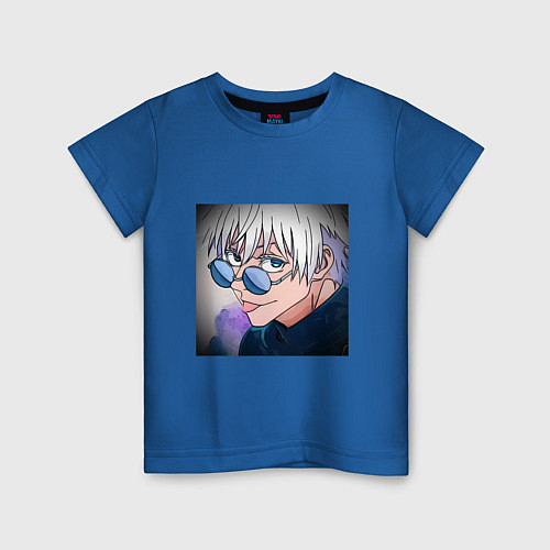 Детская футболка Годжо / Синий – фото 1