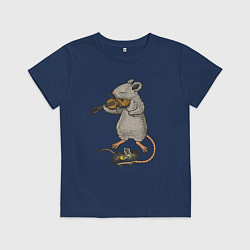 Детская футболка Мышонок скрипач
