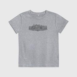 Футболка хлопковая детская Город Женева, цвет: меланж